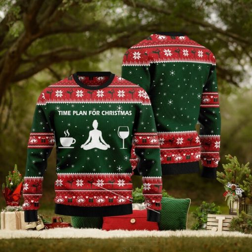 Time Plan For Christmas Yoga Sweater