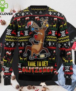 Time To Get Blitzened Ugly Christmas Sweater, Xmas Sweatshirt