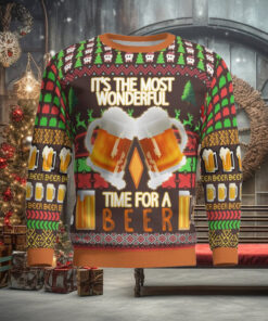 Time for a Beer Ugly Christmas Sweater