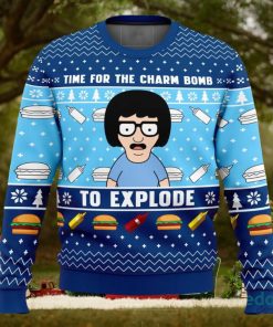 Time for the Charm Bomb to Explore Bob’s Burgers 3D Ugly Christmas Sweater Christmas Gift Ideas Party Gift
