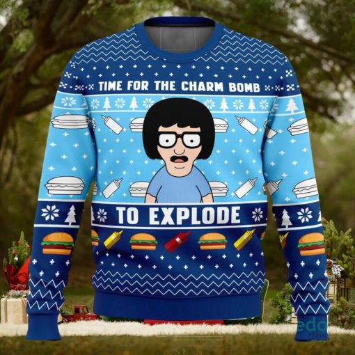 Time for the Charm Bomb to Explore Bob’s Burgers 3D Ugly Christmas Sweater Christmas Gift Ideas Party Gift