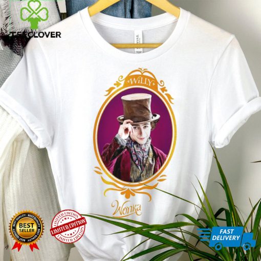 Timothée Chalamet as Willy Wonka shirt