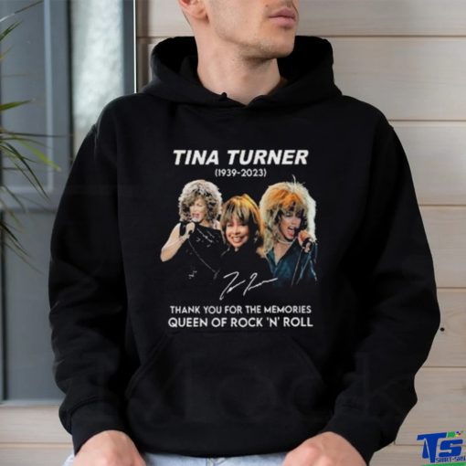 Tina turner 1939 2023 thank you for the memories queen of rock n’ roll signature Shirt