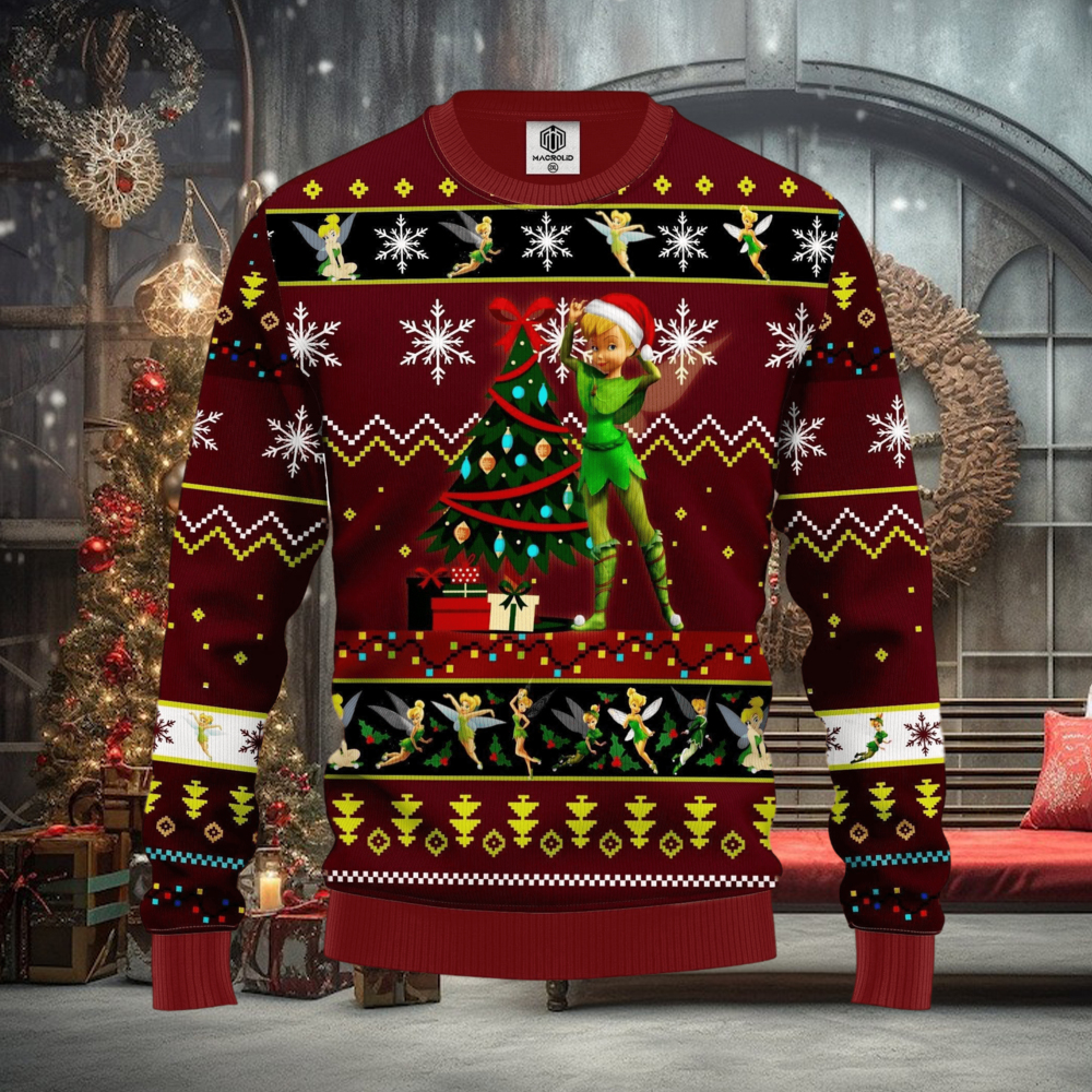 Tinker Bell Red Funny Ideas Ugly Christmas Sweater Gift Thanksgiving Tinker Bell Red Funny Ideas Ugly Christmas Sweater Gift Thanksgiving