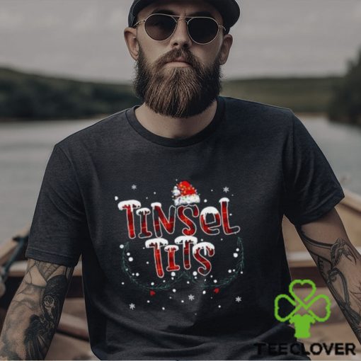 Tinsel tits & jingle balls funny matching christmas couples t hoodie, sweater, longsleeve, shirt v-neck, t-shirt