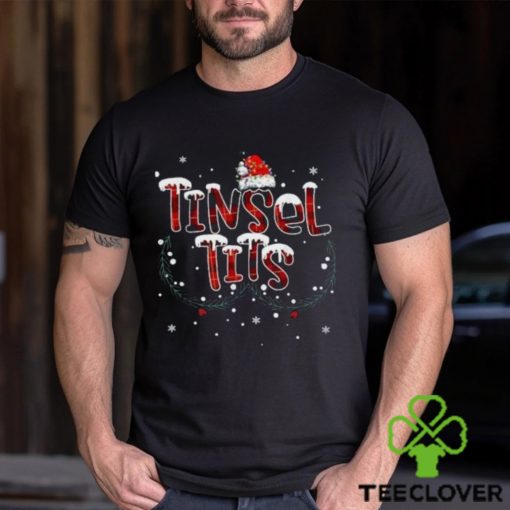 Tinsel tits & jingle balls funny matching christmas couples t hoodie, sweater, longsleeve, shirt v-neck, t-shirt