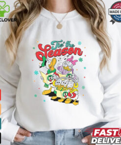 Tis The Season Donald Daisy Duck Huey Dewey And Louie Sing Christmas Shirt