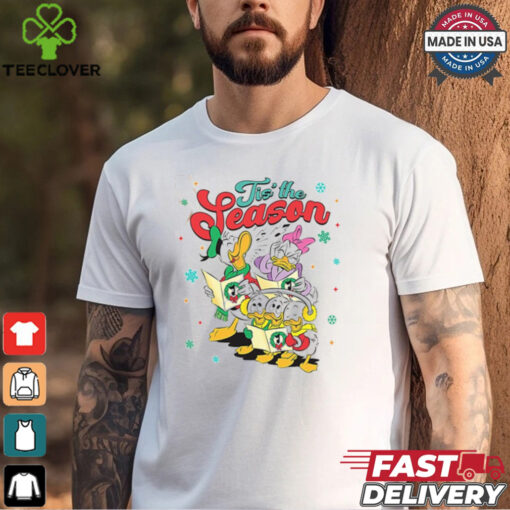 Tis The Season Donald Daisy Duck Huey Dewey And Louie Sing Christmas Shirt