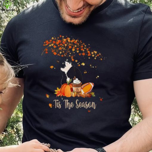 Tis The Season Pumpkin Spice Fall Halloween Cat Shirt