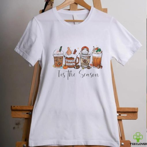 Tis The Season Season Pumpkin Football And Coffee Halloween Shirt