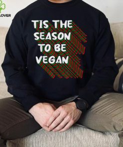 Tis The Season To Be Vegan Christmas Pajama X Mas Vegetarian Shirt