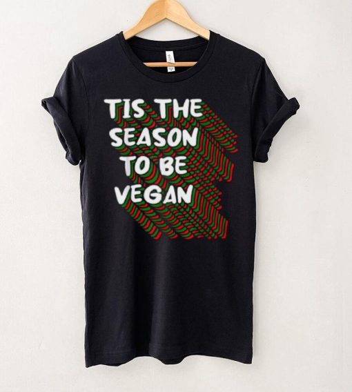 Tis The Season To Be Vegan Christmas Pajama X Mas Vegetarian Shirt