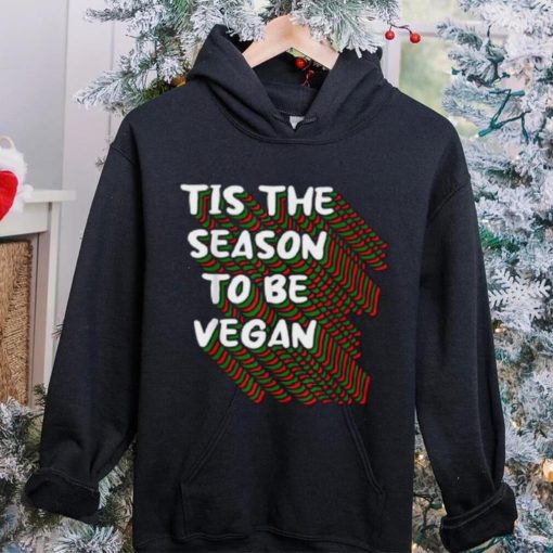 Tis The Season To Be Vegan Christmas Pajama X Mas Vegetarian Shirt