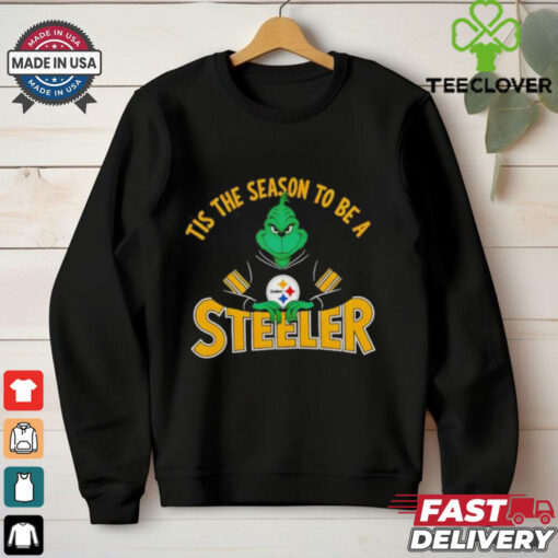 Tis the season to be a steeler football Christmas Grinch shirt