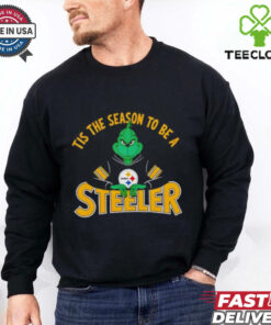 Tis the season to be a steeler football Christmas Grinch shirt