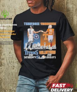 Titans Will Levis And Volunteers Navy Shuler On Saturdays And On Sundays Shirt