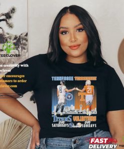 Titans Will Levis And Volunteers Navy Shuler On Saturdays And On Sundays Shirt