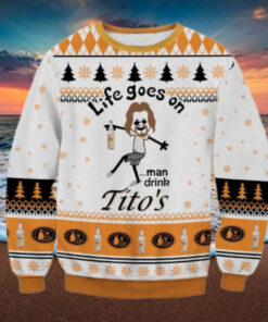 Titos Vodka Christmas Sweater, Tito’s Fan Ugly Sweater