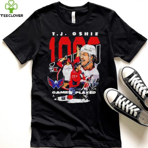 Tj Oshie Washington Capitals 1000 games played shirt