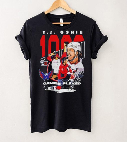Tj Oshie Washington Capitals 1000 games played shirt