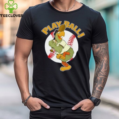 Play Ball! Pirate Baseball Mascot Pirate Parrot Kids T Shirt