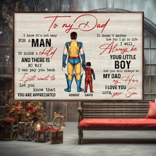 To My Super Dad, Will Always Be My Hero Poster