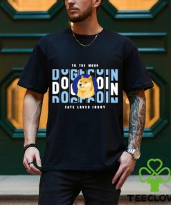 To The Moon Dogecoin Fate Loves Irony Shirt