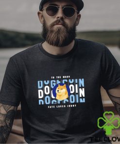 To The Moon Dogecoin Fate Loves Irony Shirt