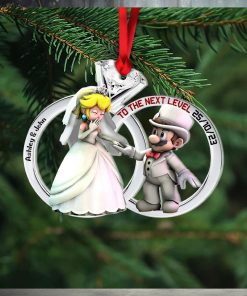 To The Next Level, Personalized Ornaments For Couple, Christmas Gift, Anniversary Gift Ideas