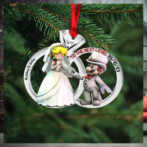 To The Next Level, Personalized Ornaments For Couple, Christmas Gift, Anniversary Gift Ideas