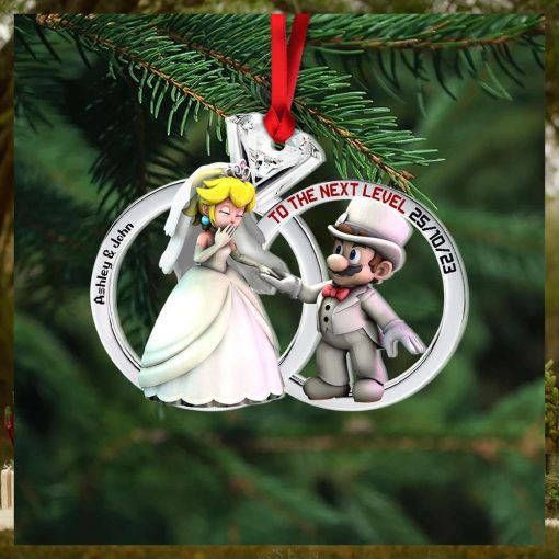 To The Next Level, Personalized Ornaments For Couple, Christmas Gift, Anniversary Gift Ideas