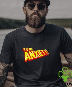 To me anxiety in the style of X Men logo shirt