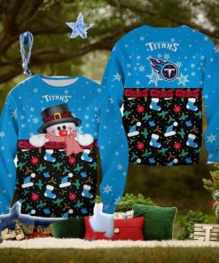 Tennessee Titans Christmas Snowman Frostbite Sweater Best For Men And Women Gift