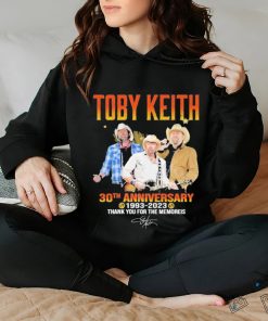 Toby Keith 30th Anniversary 1993 2023 Thank You For The Memories signature Shirt