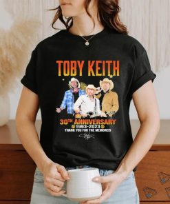 Toby Keith 30th Anniversary 1993 2023 Thank You For The Memories signature Shirt 2 Toby Keith 30th Anniversary 1993 2023 Thank You For The Memories signature Shirt