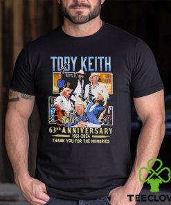 Toby Keith 63rd Anniversary 1961 2024 Thank You For The Memories Signature Shirt
