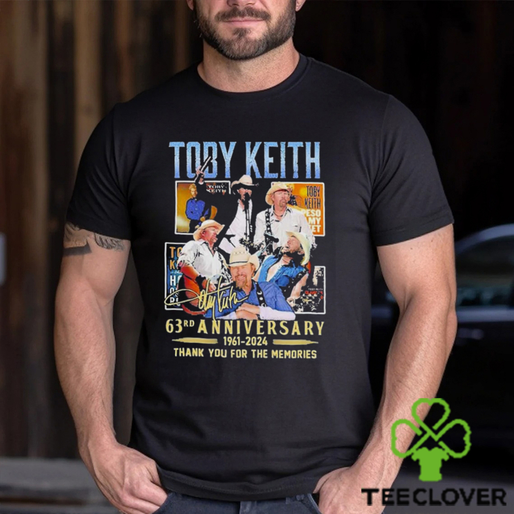 Toby Keith 63rd Anniversary 1961 2024 Thank You For The Memories Signature Shirt Toby Keith 63rd Anniversary 1961 2024 Thank You For The Memories Signature Shirt