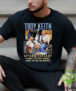 Toby Keith 63rd Anniversary 1961 2024 Thank You For The Memories Signature Shirt