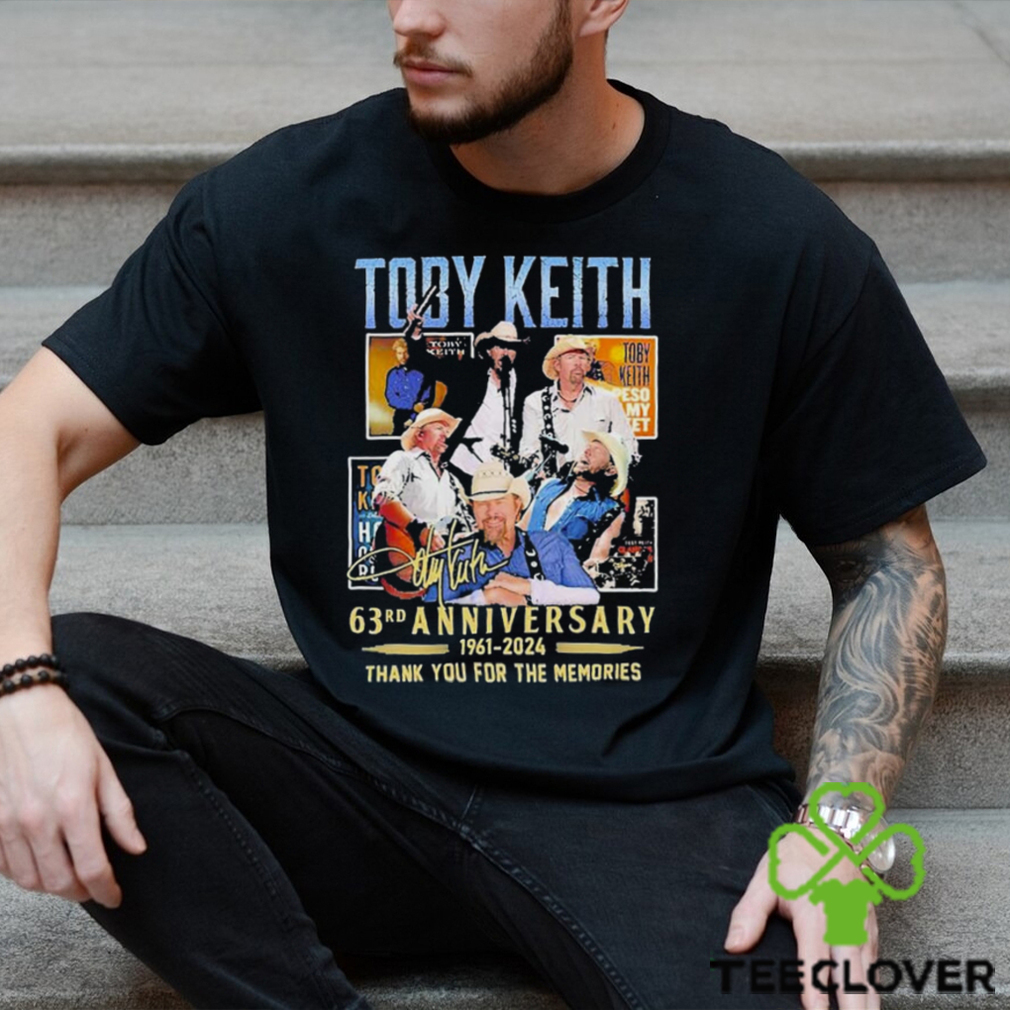 Toby Keith 63rd Anniversary 1961 2024 Thank You For The Memories Signature Shirt Toby Keith 63rd Anniversary 1961 2024 Thank You For The Memories Signature Shirt