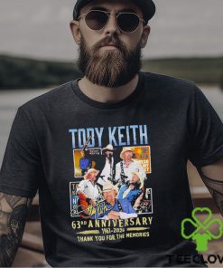 Toby Keith 63rd Anniversary 1961 2024 Thank You For The Memories Signature Shirt