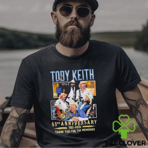 Toby Keith 63rd Anniversary 1961 2024 Thank You For The Memories Signature Shirt