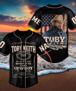 Toby Keith Custom Baseball Jersey