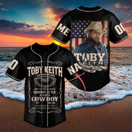 Toby Keith Custom Baseball Jersey