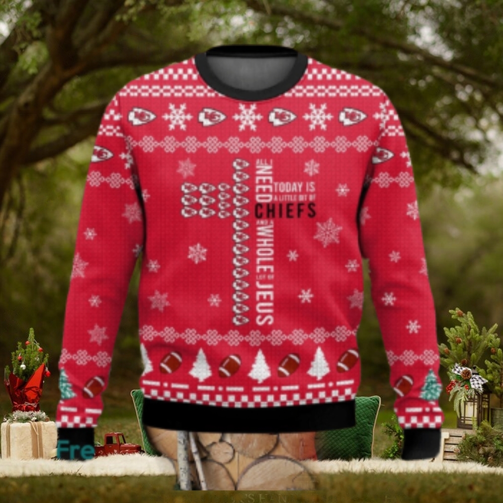 Today is A Little Bit Of Chiefs Ugly Christmas Sweater Today is A Little Bit Of Chiefs Ugly Christmas Sweater