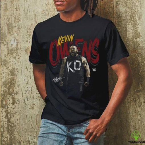 Toddler 500 Level Black Kevin Owens Grunge Name T Shirt