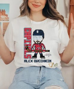 Toddler Alexander Ovechkin Heather Gray Washington Capitals Pixel Player 2.0 T Shirt