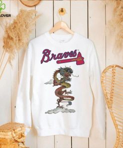 Toddler Atlanta Braves Tiny Turnip White 2024 Year of the Dragon T Shirt