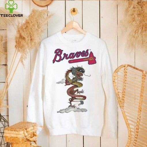 Toddler Atlanta Braves Tiny Turnip White 2024 Year of the Dragon T Shirt