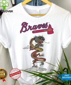 Toddler Atlanta Braves Tiny Turnip White 2024 Year of the Dragon T Shirt