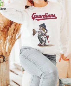 Toddler Cleveland Guardians Tiny Turnip White Kate The Catcher hoodie, sweater, longsleeve, shirt v-neck, t-shirt